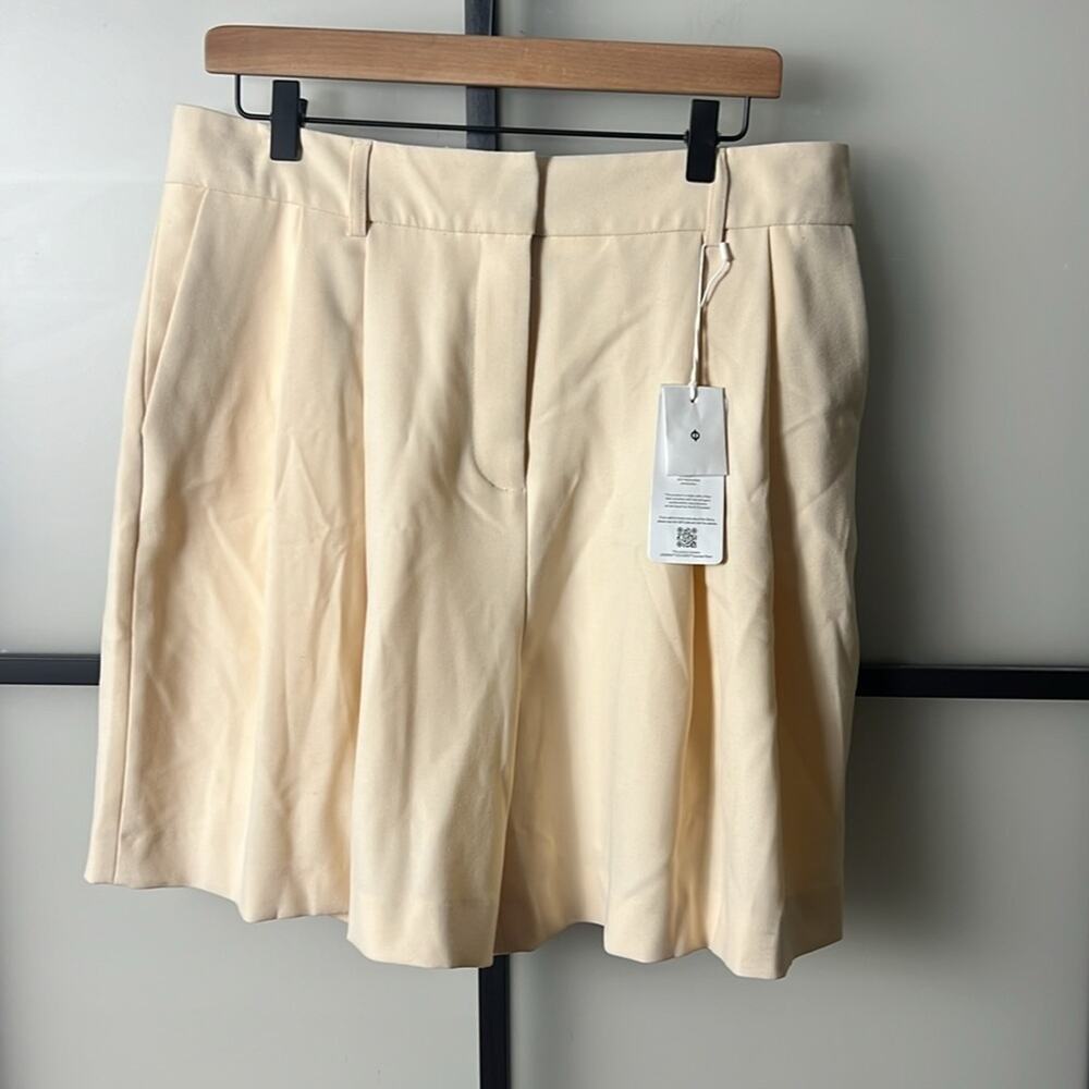 NWT SAMSOE SAMOE  Soft Pink Fally High Rise Shorts Neutral Size XL